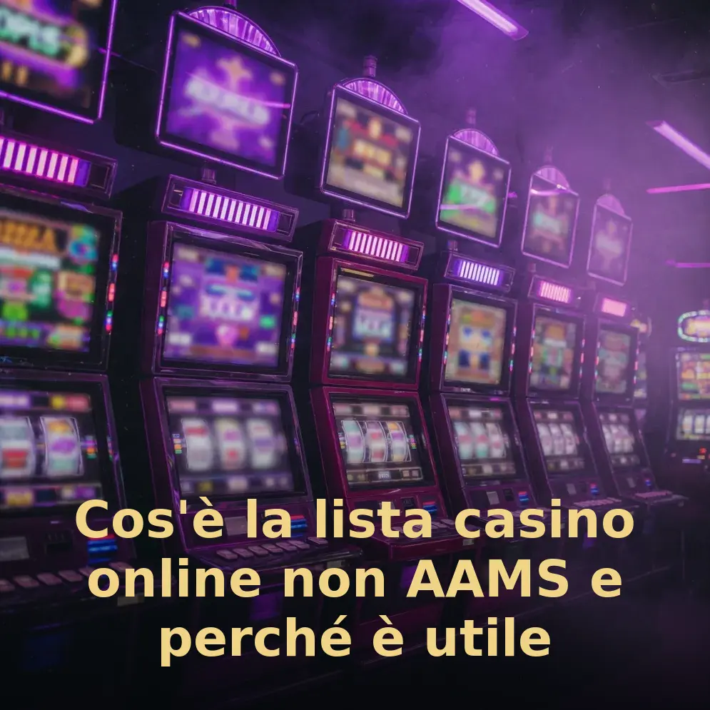 Cos'è la lista casino online non AAMS e perché è utile